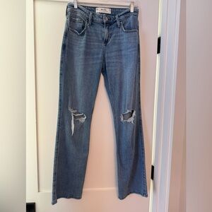 2Long Hollister Low Rise Relaxed Straight Jean